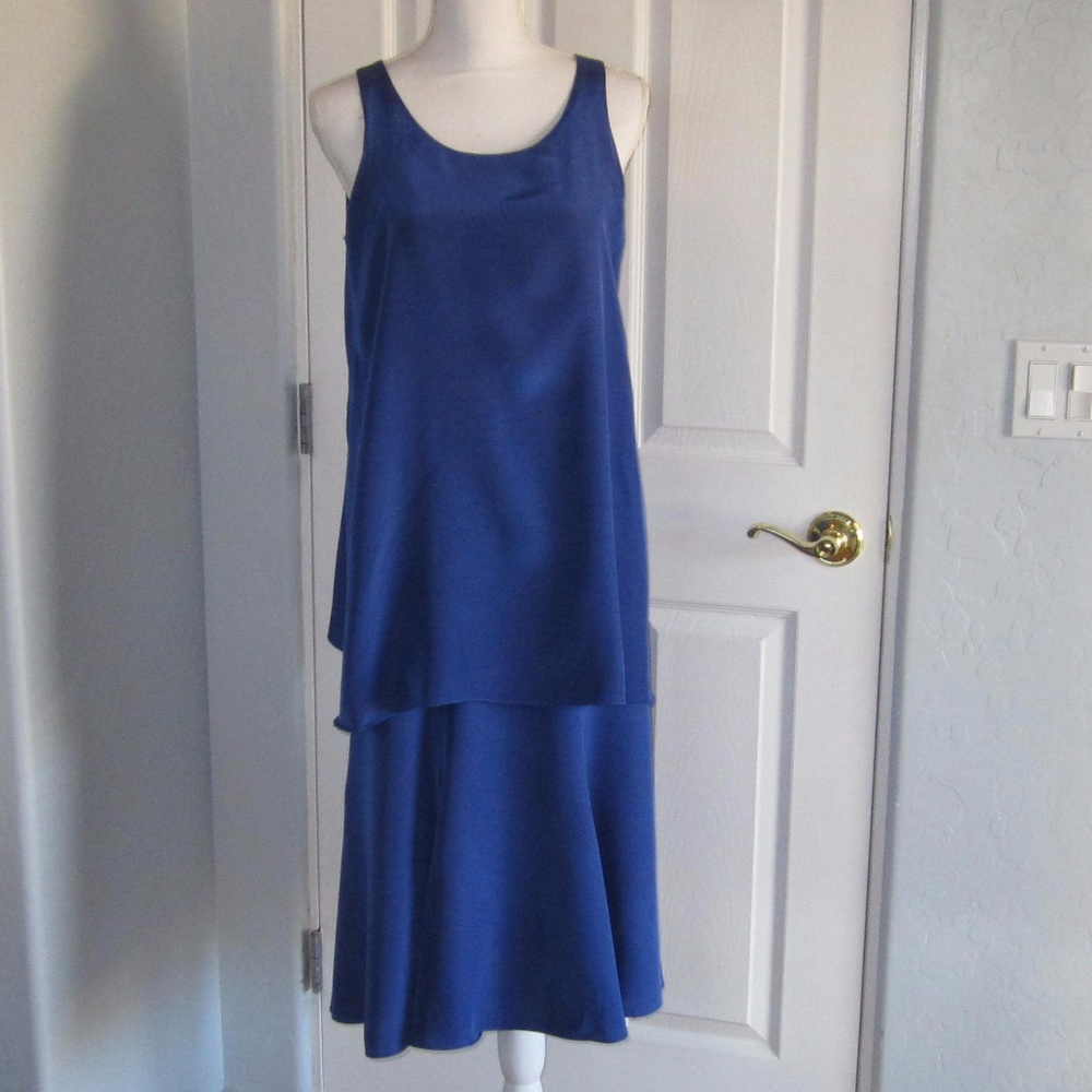 Blue layered  dress by Ashlee California size 10