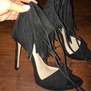 Fringe heels