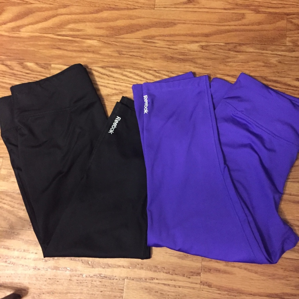 **TWO PAIR** Reebok Cropped Workout Pants