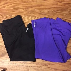 **TWO PAIR** Reebok Cropped Workout Pants