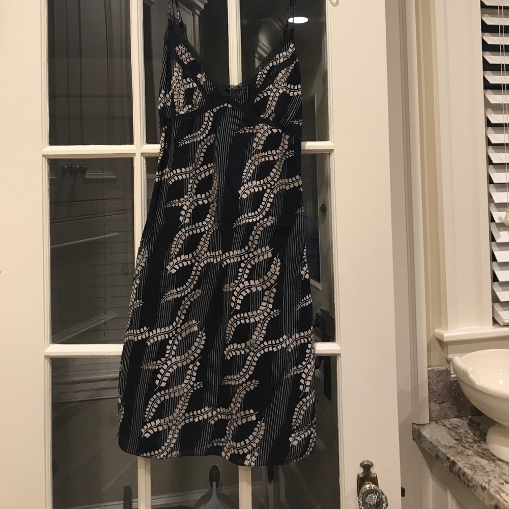 ALL SAINTS black dress with lace trim