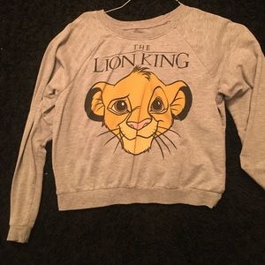 Lion king cropped long sleeve