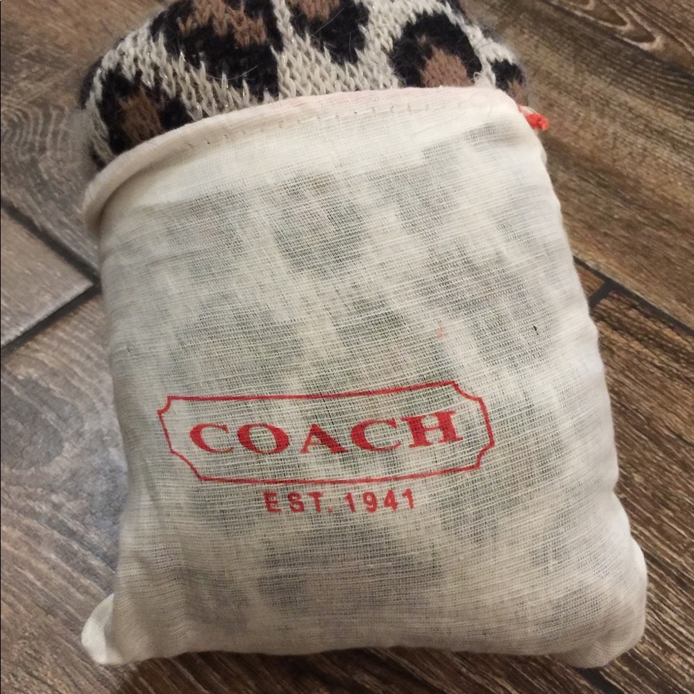 Coach glove and scarf set NEW