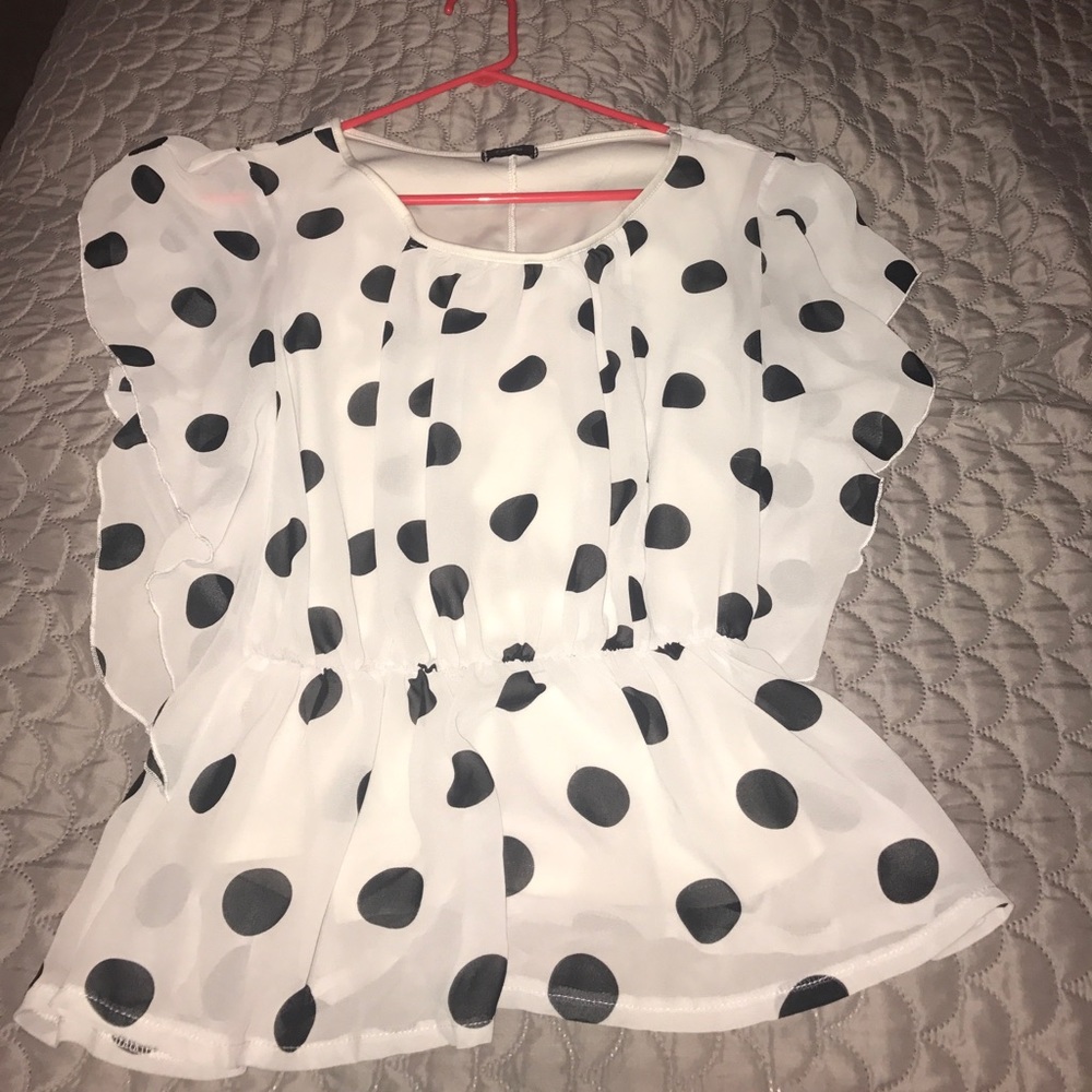 Polka dot blouse