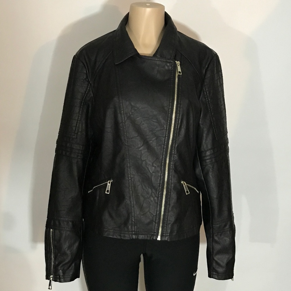 a.n.a faux leather jacket