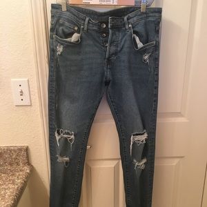 Skinny distressed jeans from H&M