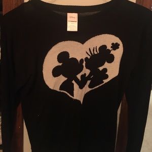 Mickey and Minnie black sweater