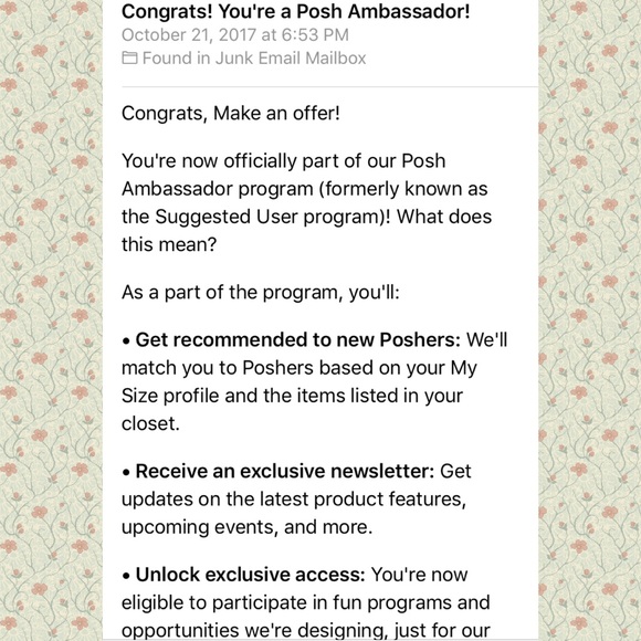 IM A POSH AMBASSADOR! 😍❤🎉 - Picture 1 of 3