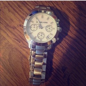 michael kors stainless steel watch