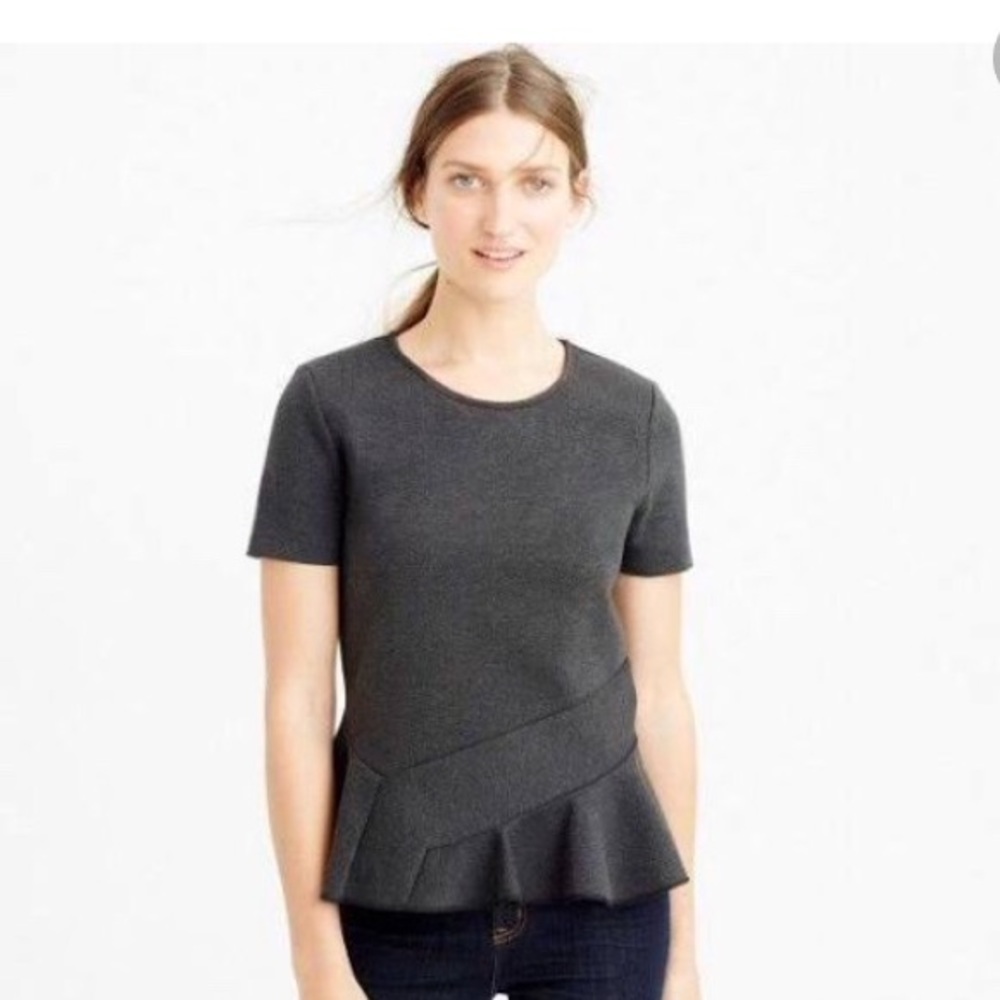 J Crew Short Sleeve Peplum