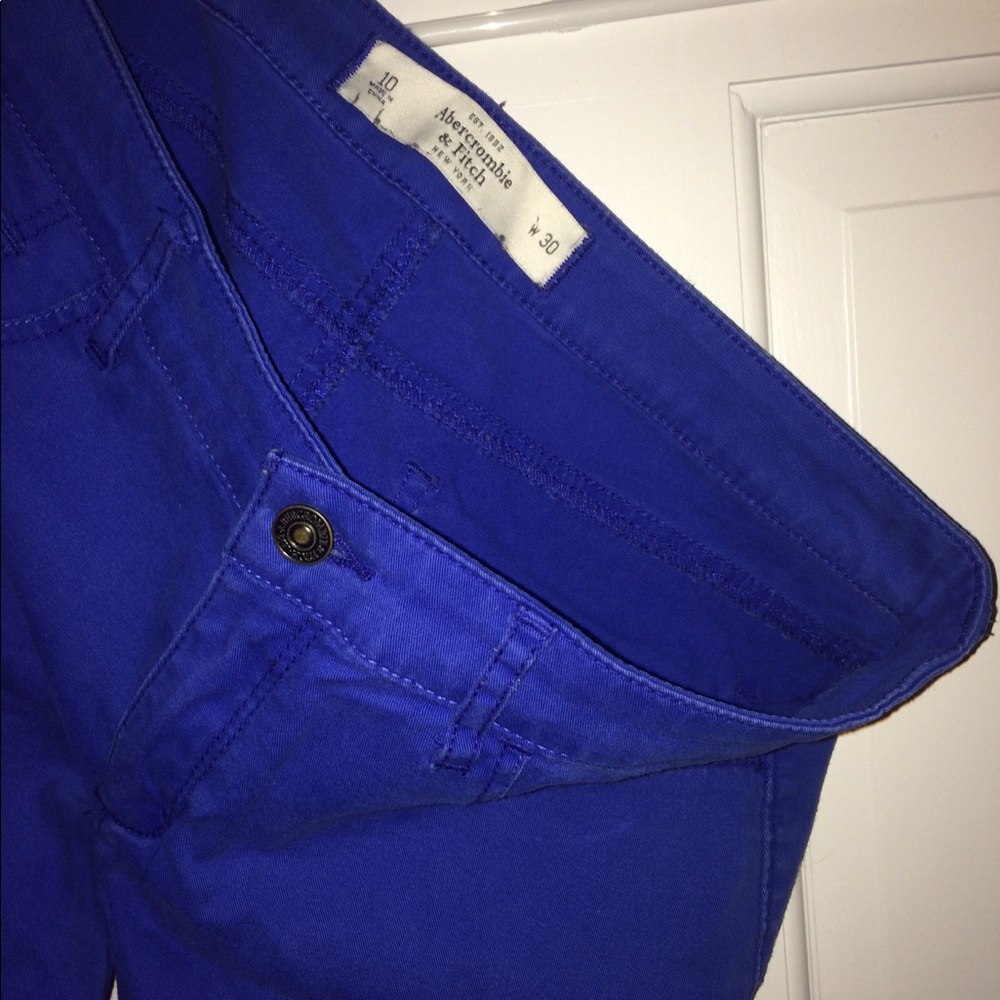 My favorite pair of bright blue / cobalt AnF jeans