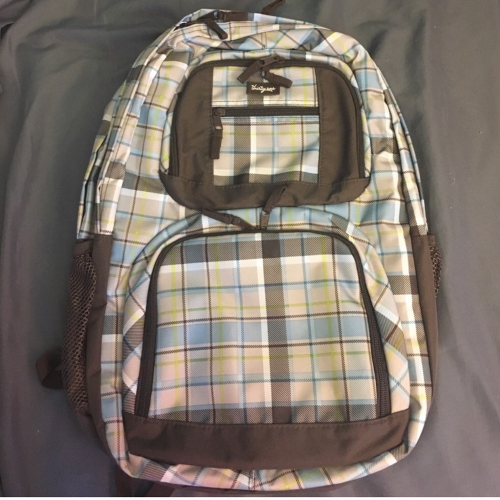 Thirty-one large backpack Harvest plaid, new