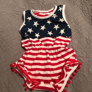 5/$20! Sale** Cute 4th of July Romper. 3-6month