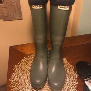 Hunter Boots With Black Hunter Socks