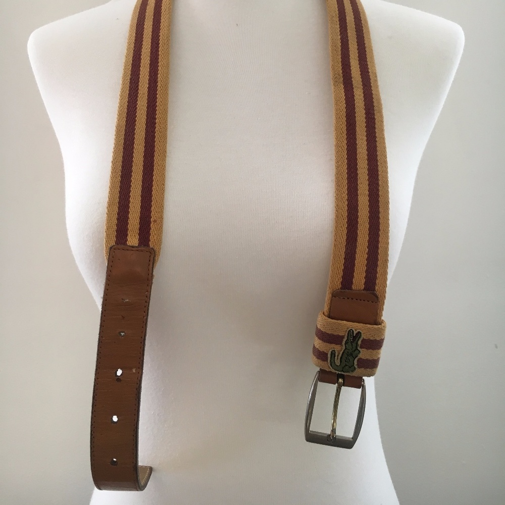 1980's Mustard Lacoste Belt