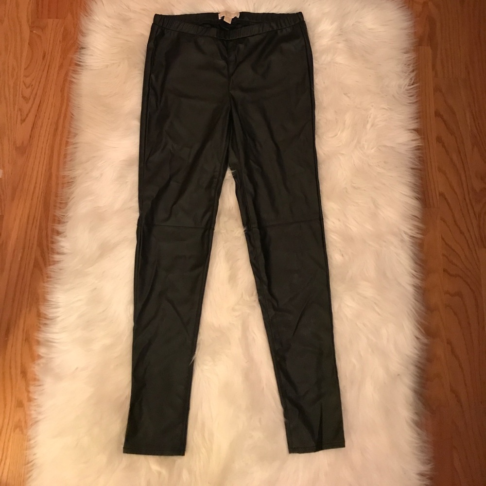 Michael Kors Vegan Leather Leggings