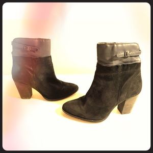 Seychelles ankle short boots black Distressed 8.5
