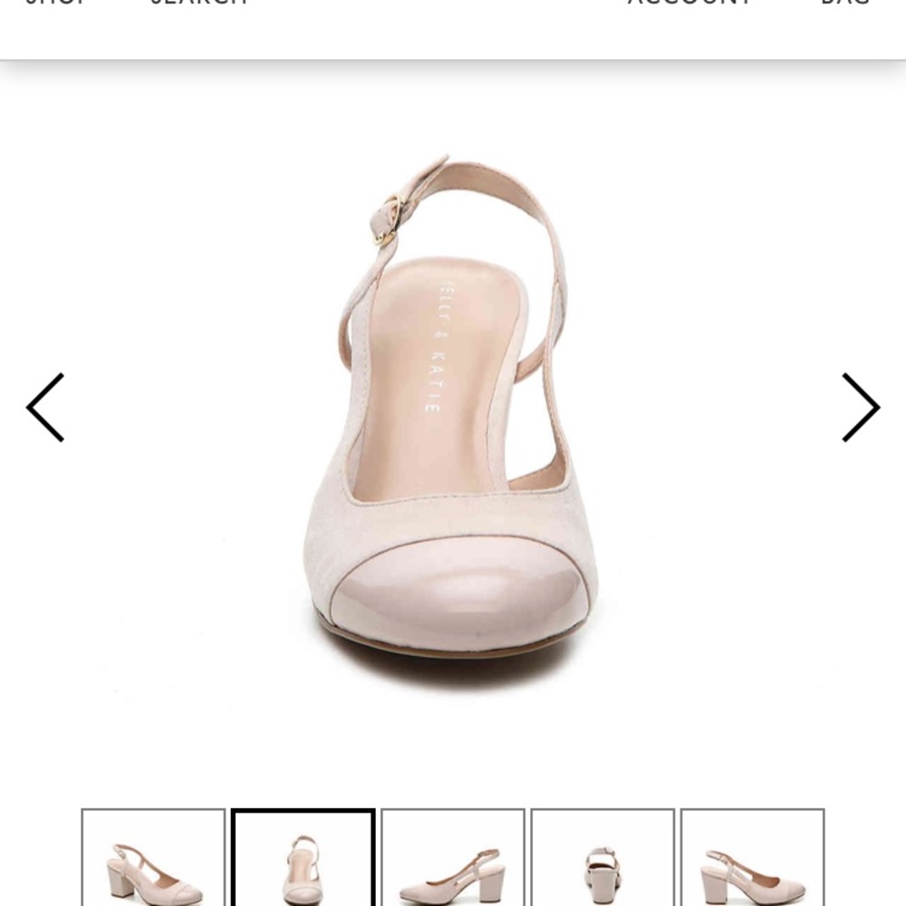 Kelly & Katie blush pink pumps