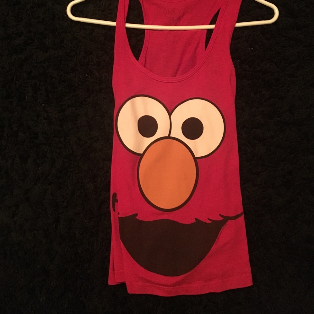 Red graphic tank