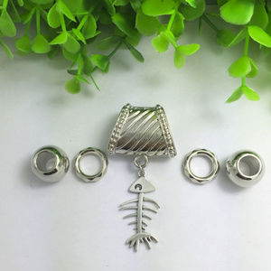 Fish Skeleton ~ Silver Scarf Pendant