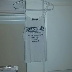 Squad goals crop top