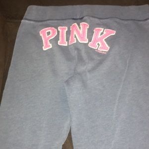Vintage Pink cropped Victoria Secret sweatpants