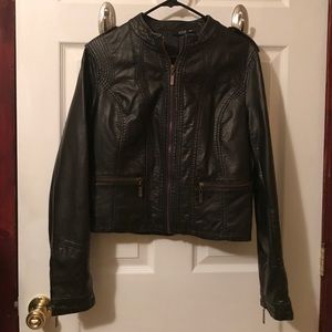 Faux leather jacket