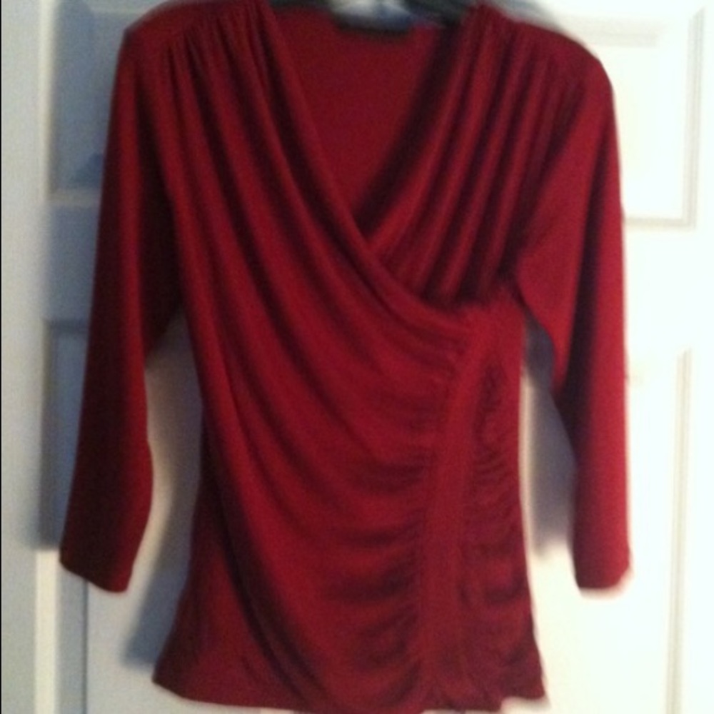 Cranberry Crossover Top