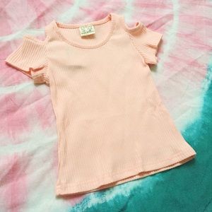Baby girl cold shoulder top