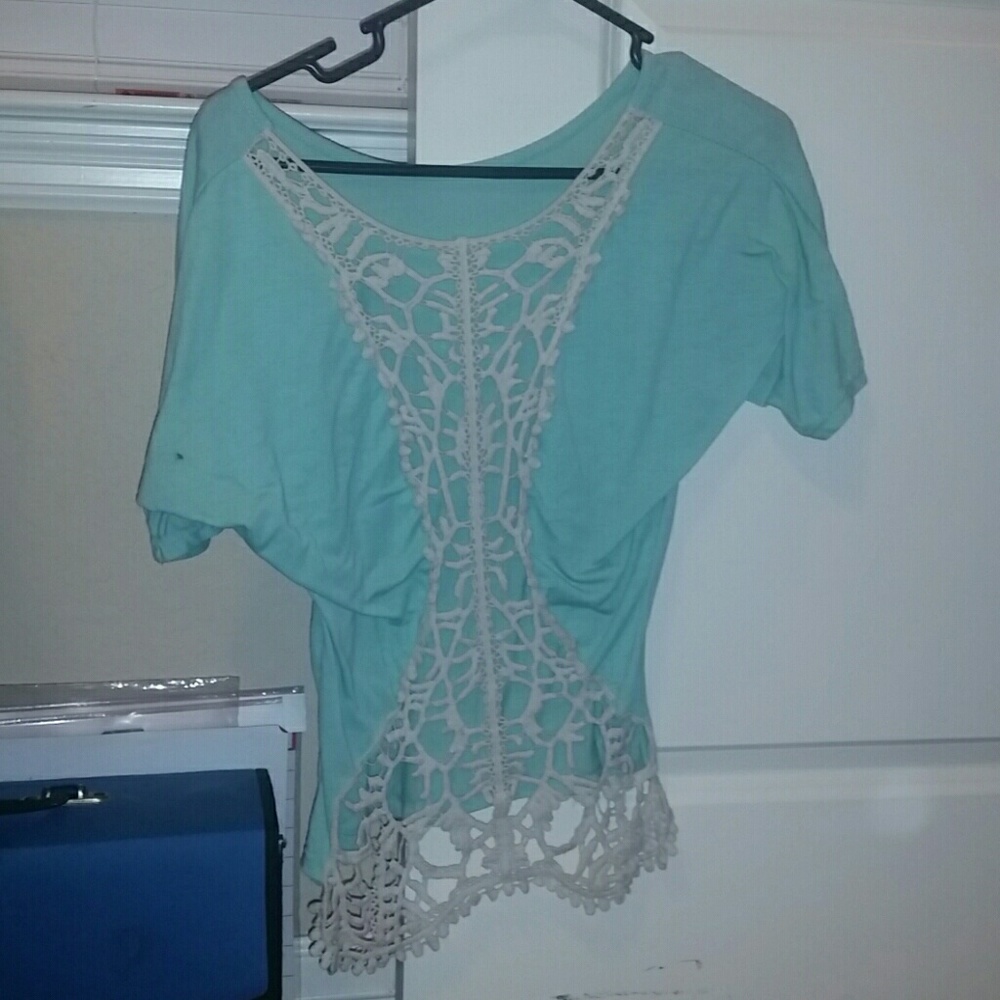 Tealish t shirt
