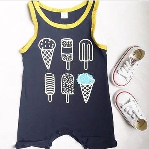 Unisex Popsicle Romper