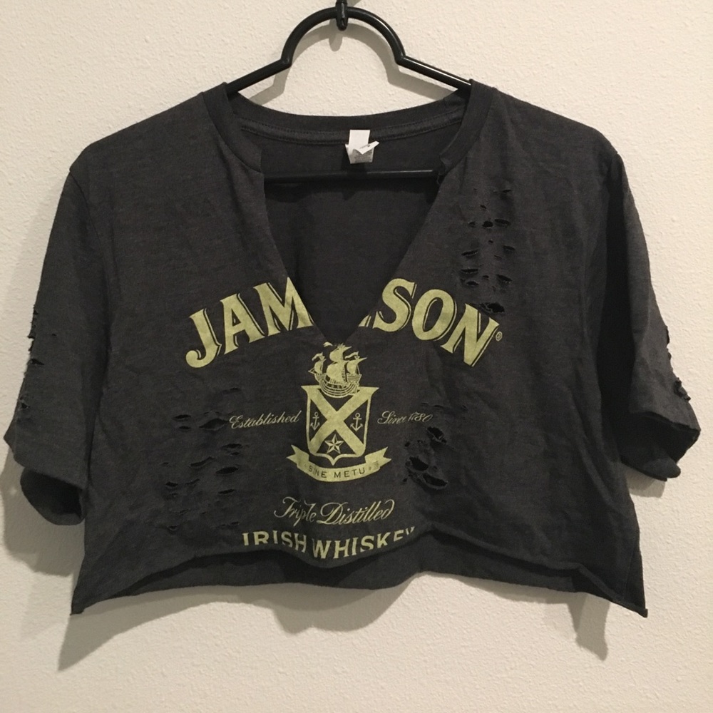 Distressed Jameson Crop Top