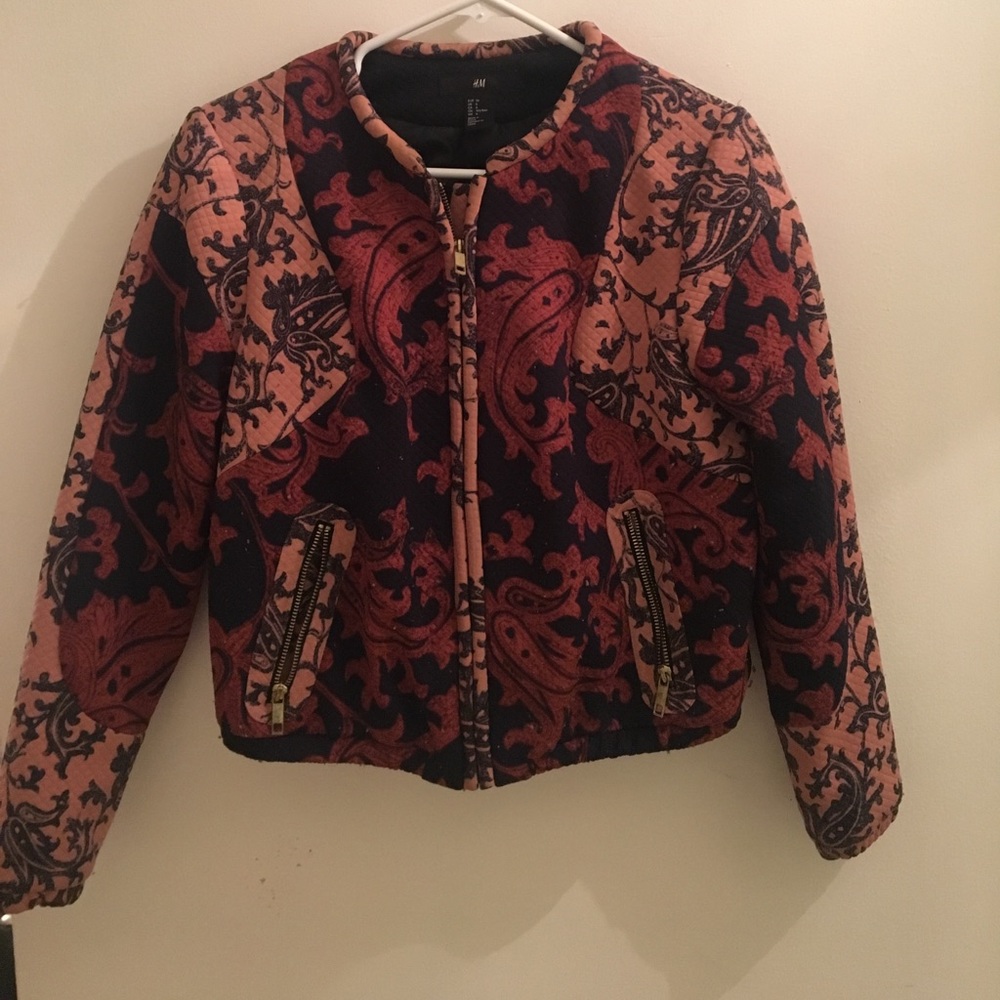 HM PRINT BOMBER JACKET!