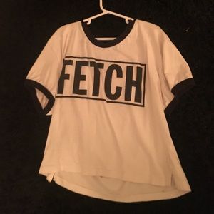 White Mean Girls crop top