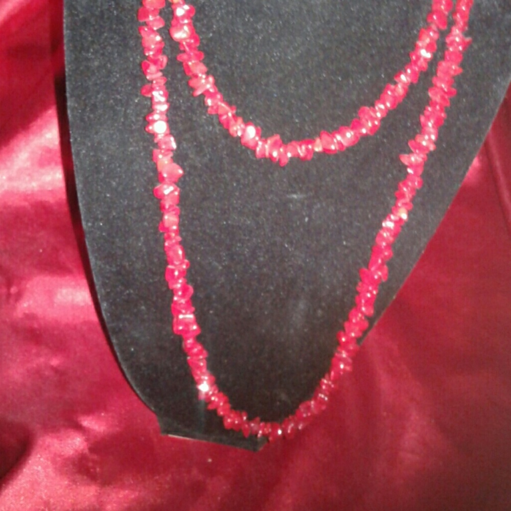 Precious Red stone necklace
