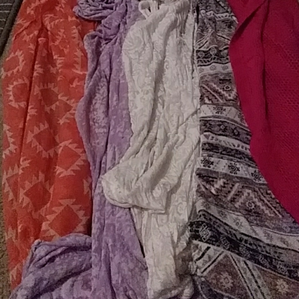Five scarves two hats