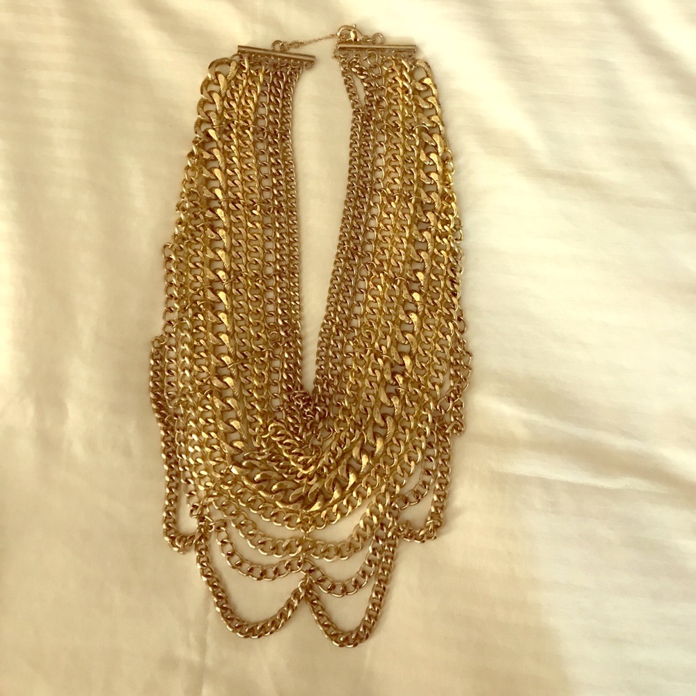 Statement Collar Chain Necklace - image 1
