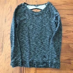 Express open back sweatshirt