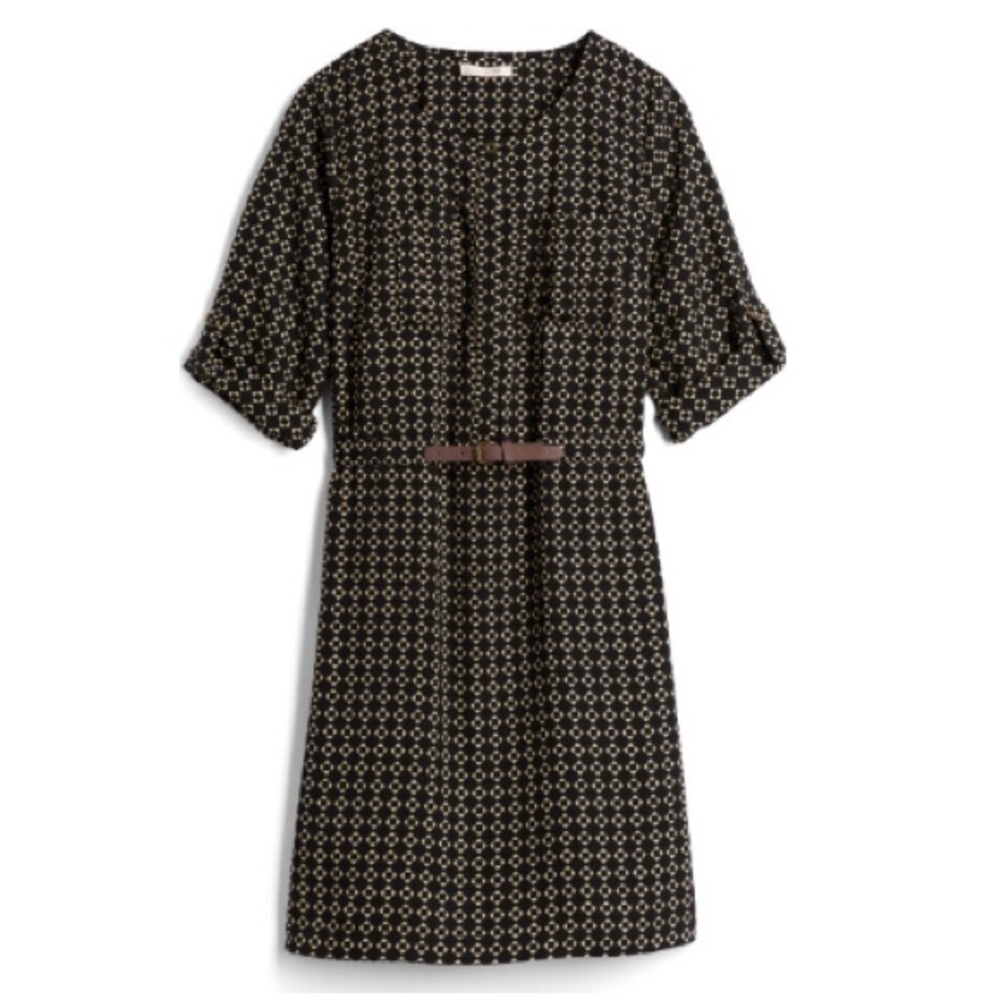 Belted Shirt Dress- Skies are Blue