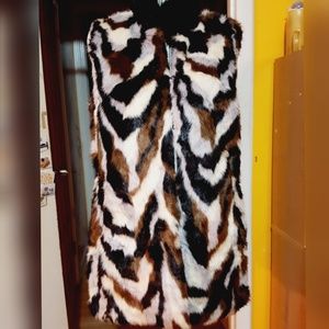 Faux fur vest