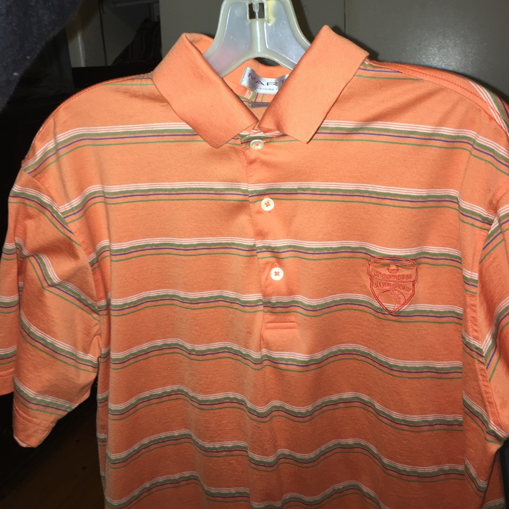 Rick Martin Golf Quarter button golf shirtSz Small