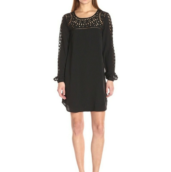 Michael Stars Dresses & Skirts - NWT-Lazer Cut Long Sleeve Dress