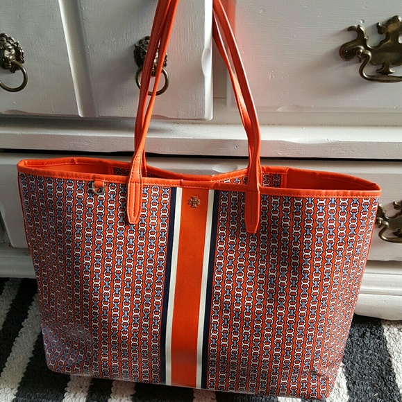 tory burch tote orange