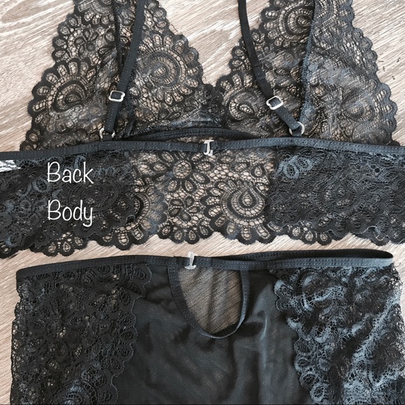 Scallop Lace Intimate Set l Plus Too - Picture 4 of 5