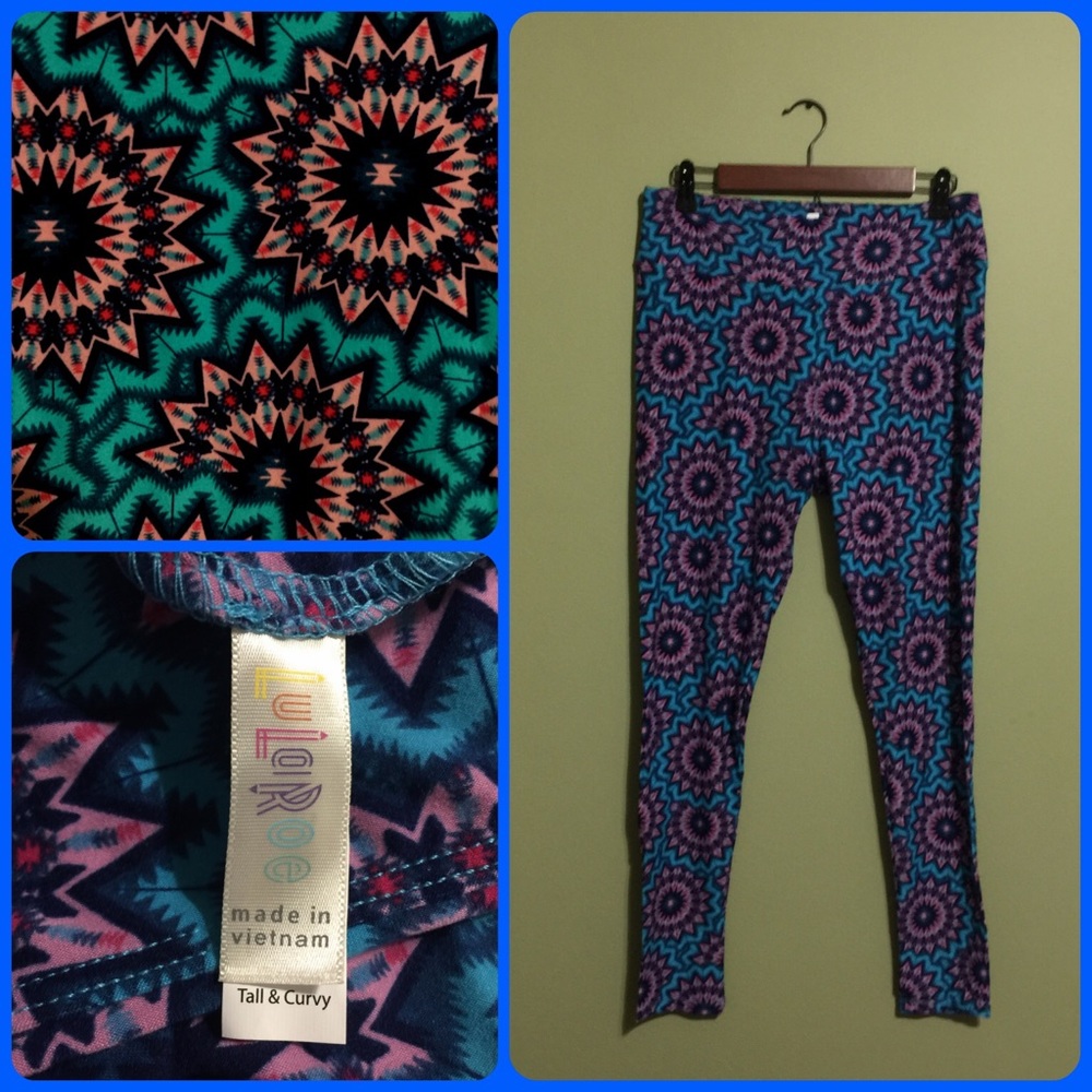 Lularoe TC Leggings mandala pattern NWOT