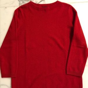 Red Cashmere 3/4 sleeve sweater