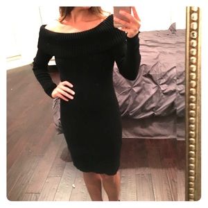 Off the shoulder sweater dress
