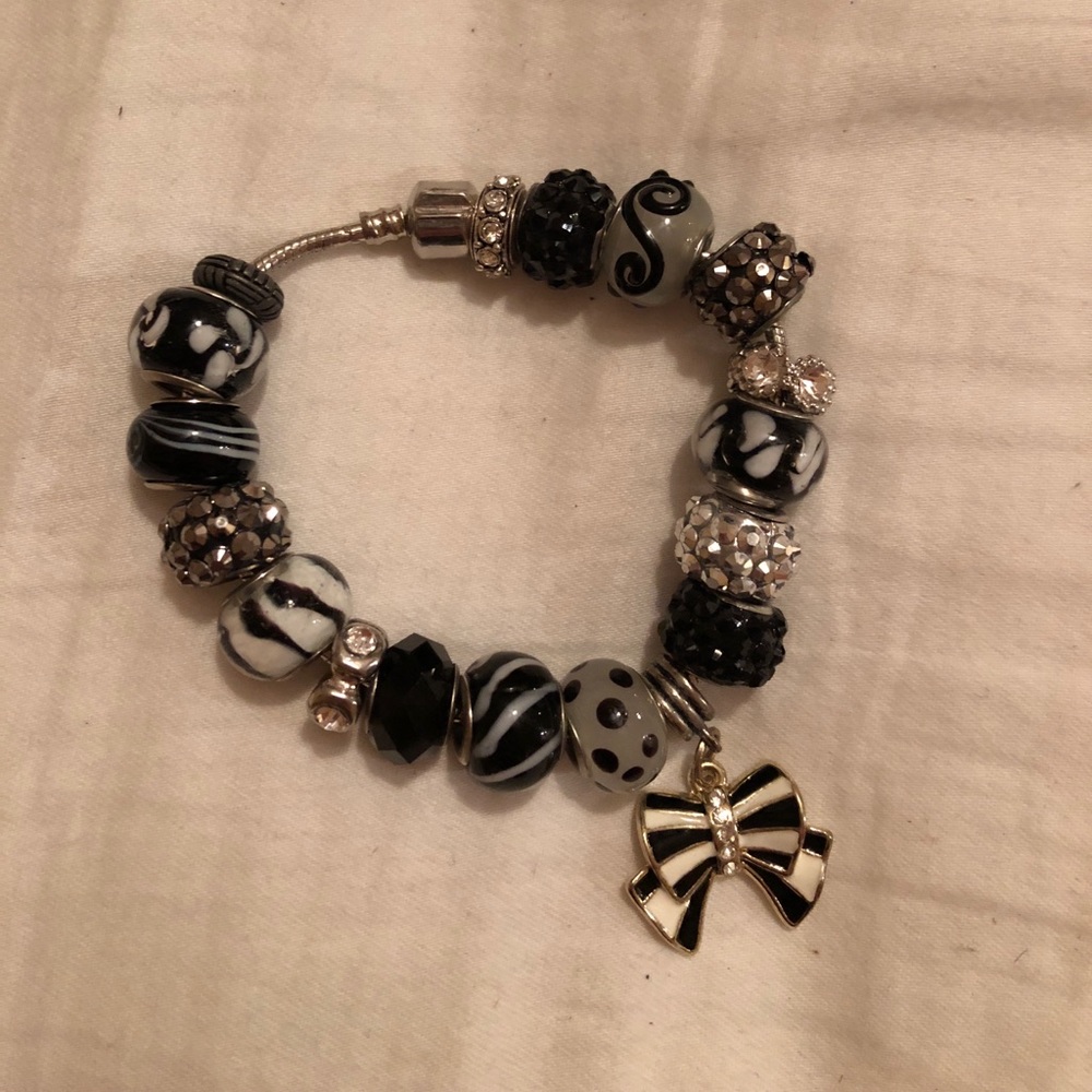 Black and white bracelet
