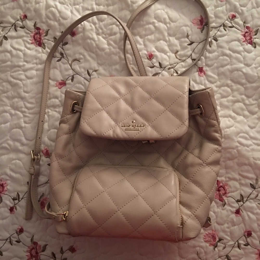 Kate Spade light pink backpack purse
