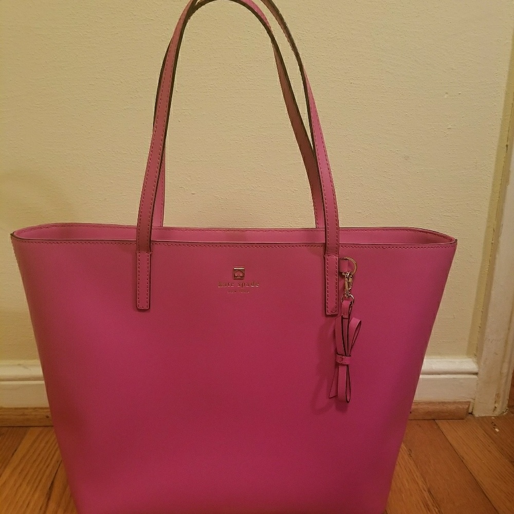 Large pink Kate Spade tote
